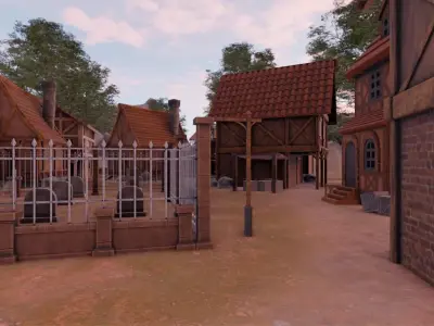 Medieval Village 3D model order