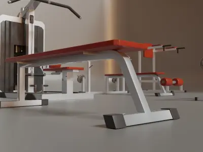 Fitness Machine Gym Collection 3D model 3D model