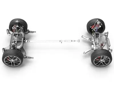 Sedan Chassis 3D model