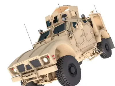JLTV Oshkosh Heavy Guns Carrier 3D model