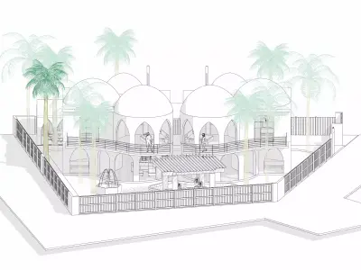 Arabic Siwa Osis style chalet design  3D model
