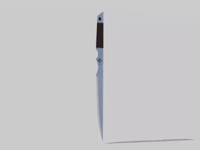 OB 00 10 vampire hunter knife Low-poly 3D model