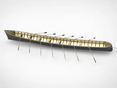 Iban longboat  3D model