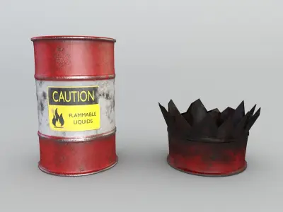 BARRELS    Game Ready   PBR Textures   VR   Low-Poly  3D model  Low-poly 3D model