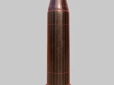 Bullet Free low-poly 3D model purchase