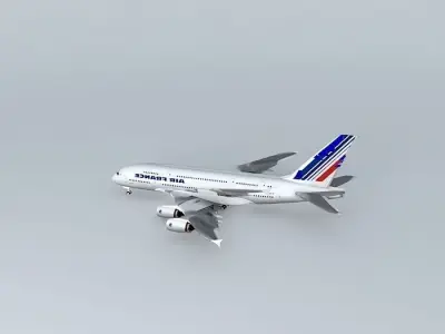 Air France Airbus A380 Free 3D model