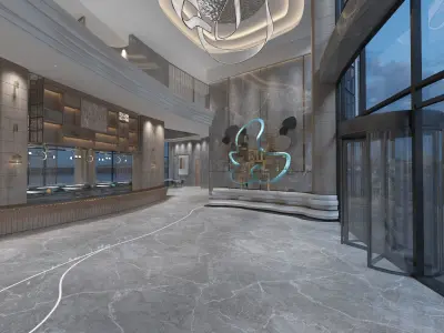 The Hotel Lobby 3D model