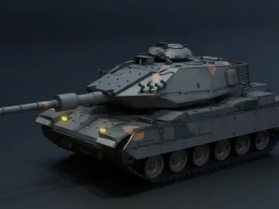 M60T Sabra Tank Low-poly 3D model