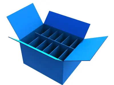 PP Box and Kraft Paper Box 3D model