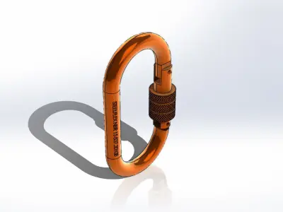 Mosquetao Oval STF Steelflex Carbiner 3D model