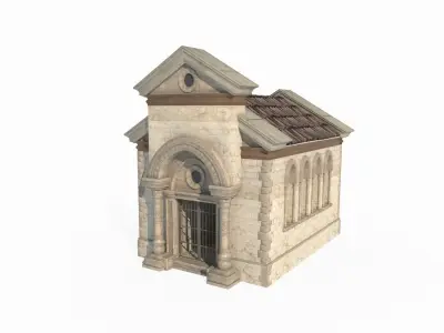 Modern Architecture Cemetery 3D model