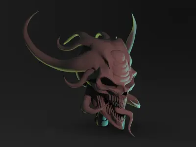 Skull demon 3D model