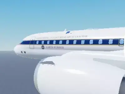 Douglas DC-8-73 Nasa Free low-poly 3D model