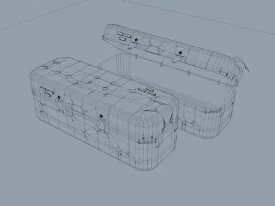 sci-fi box 3D model buy