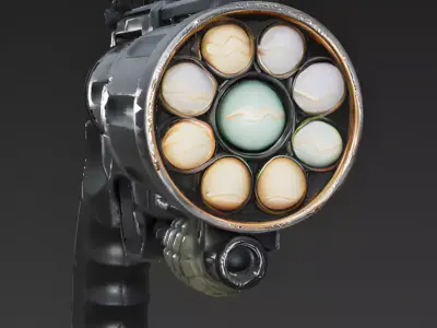 Realistic Handheld Egg Grenade Launcher 3D Model 3D Model Low-poly 3D model