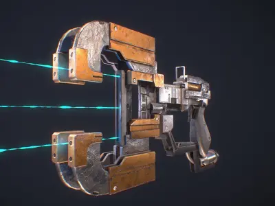 Plasma cutter - Dead Space model Low-poly 3D model