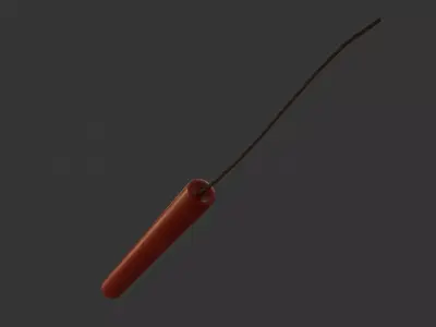 Single Dynamite PBR Low-poly 3D model