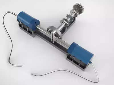 Scotch-Yoke Compressor 3D model