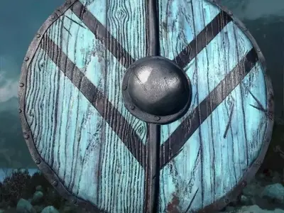 viking shield 3 Low-poly 3D model purchase