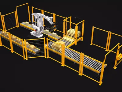 Palletising Cell 3D model