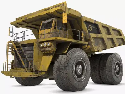 Generic Dump Truck Low-poly 3D model