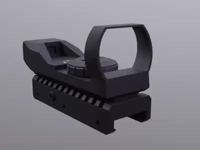 Red Dot Sight Low-poly 3D model buy