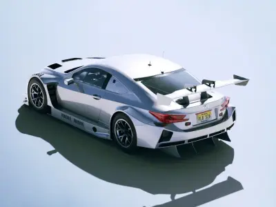 Lexus RC F GT3 2016 Low-poly 3D model