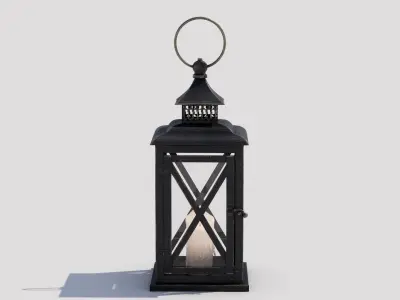 Lantern 01 Low-poly 3D model