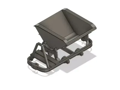 H0e Tipping Wagons - brake and non-brake versions 3D print model