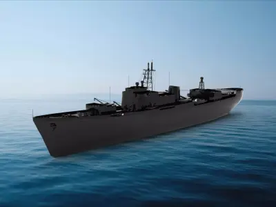  Ugra-class submarine tender 3D model