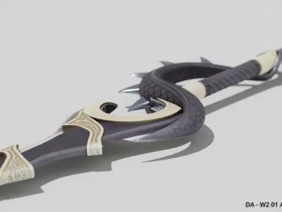 DA W2 01 Arkanum Low-poly 3D model
