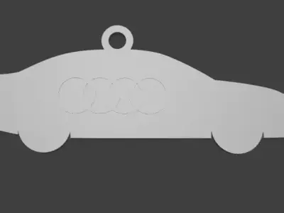 RS4 Car Keychain - 3D Model for Printing  3D print model