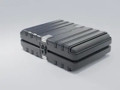 Sci-Fi Case 2 Low-poly 3D model