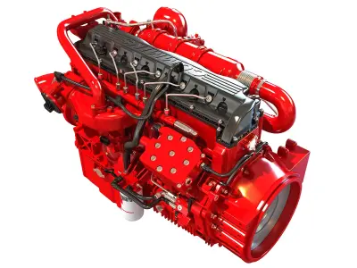 Cummins X12 Truck Engine 3D model