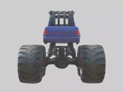 Cartoon Monster Truck model 3D model