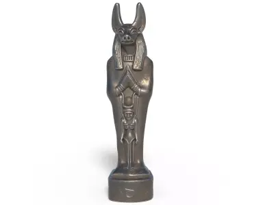 Anubis statue 2 Low-poly 3D model