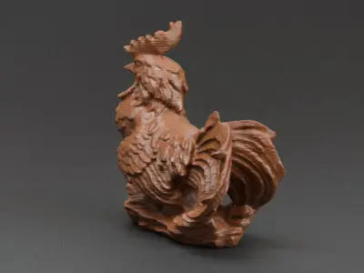 Garden Rooster Free 3D print model