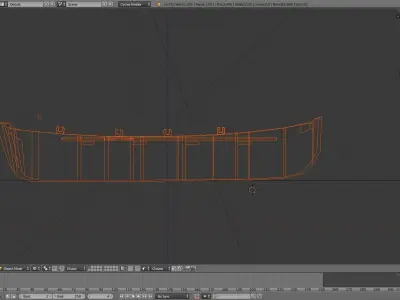 Row boat 3D model