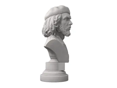 Che Guevara Low-poly 3D model