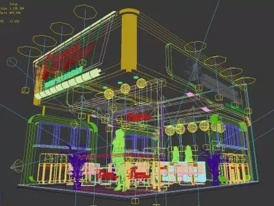 Exhibition - Area - 6X9-3DMAX2009-039 3D model