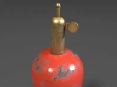 Gas Canister PBR Low-poly 3D model