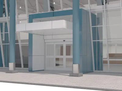  Modern Commercial Building Facade and Interior 