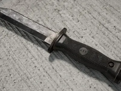 Ontario MK3 Navy Knife Low-poly 3D model