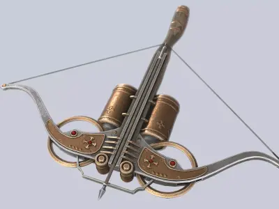 Vampire hunter weapon Low-poly 3D model