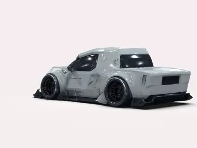 Night City Vehicle Pickup Truck 3D model