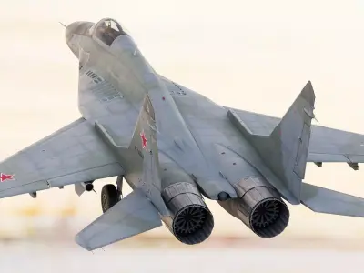 Russian Fighter Jet Mikoyan MiG-29 Fulcrum 3D model