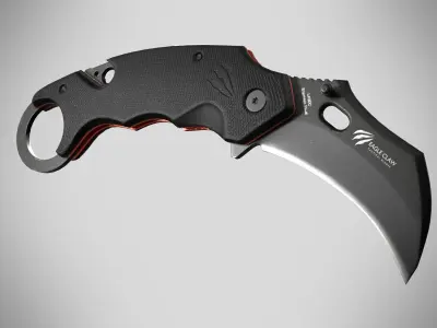 Karambit Low-poly 3D model purchase