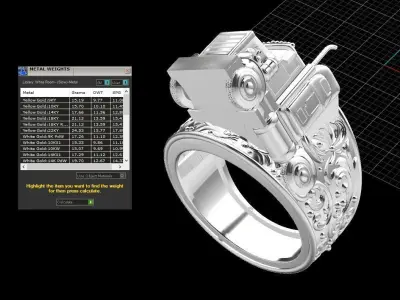 Truck ring camion gandola 3D print model