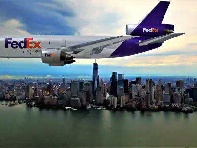 DC-10 Fedex Free 3D model