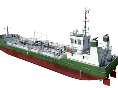 TANKER  Low-poly 3D model